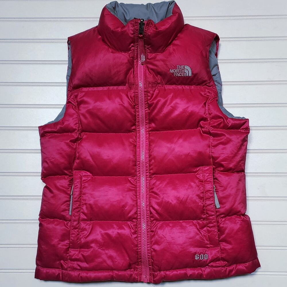 The North Face Girls Pink 600 Fill Down Insulated Puffer Vest Size M (10-12)